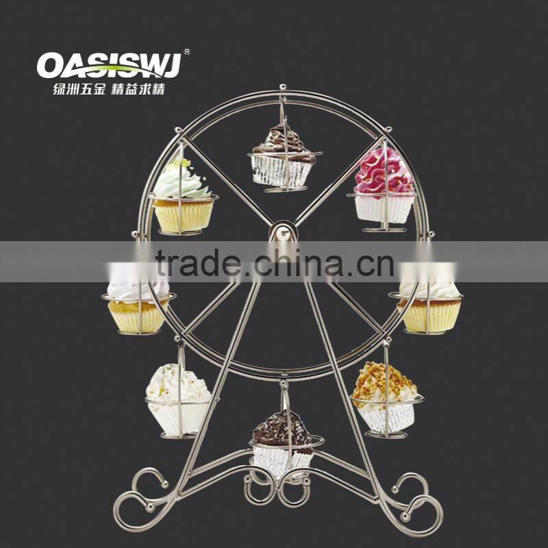 Decorative ferris wheel wedding mental cupcake stand