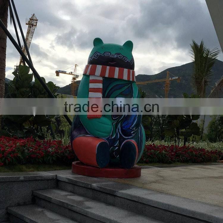 Fiberglass bear statue
