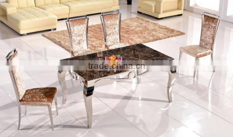 A8034 Walmart marble dining room table and chair