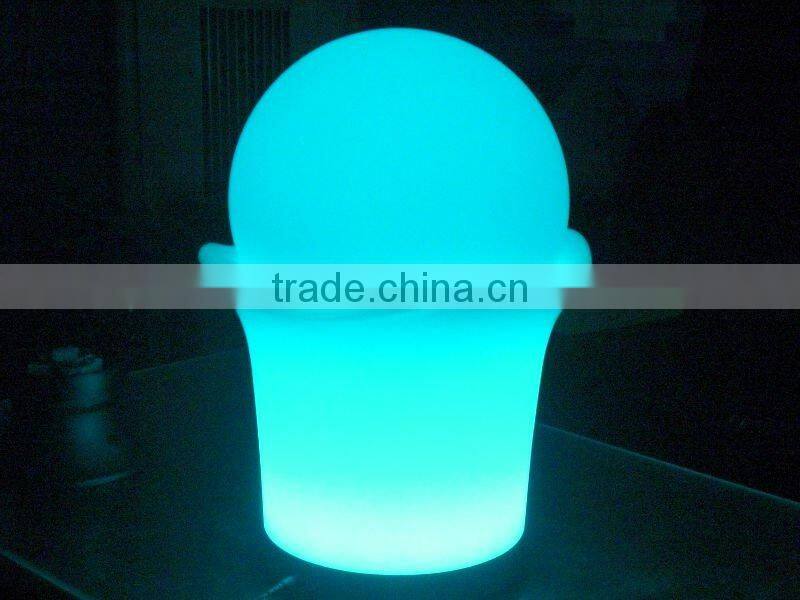 Plastic Colorful Recharge LED bar ice bucket
