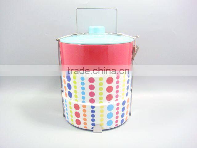 Colorful 3 Layers Melamine Bento Box,Lunch Box with Lid