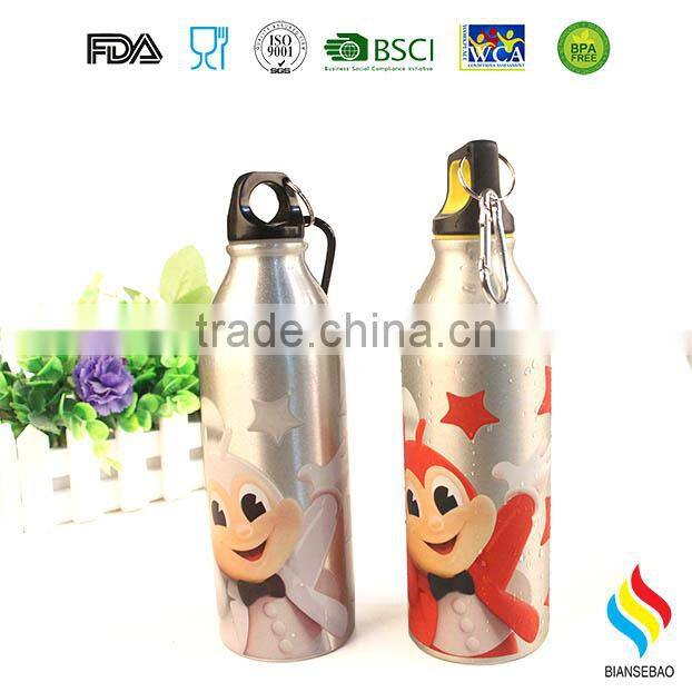 BPA free 500ml color chaning aluminum water bottle for gift