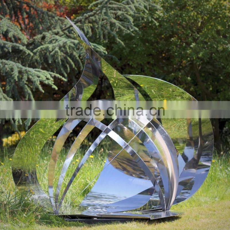 chinese outdoor sculptures metal craft large steel garden sculpture