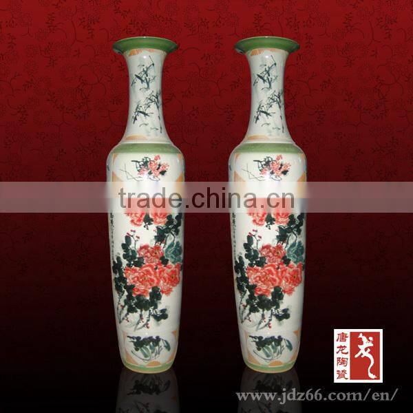 Fancy color glazed decorative floor vases for sale