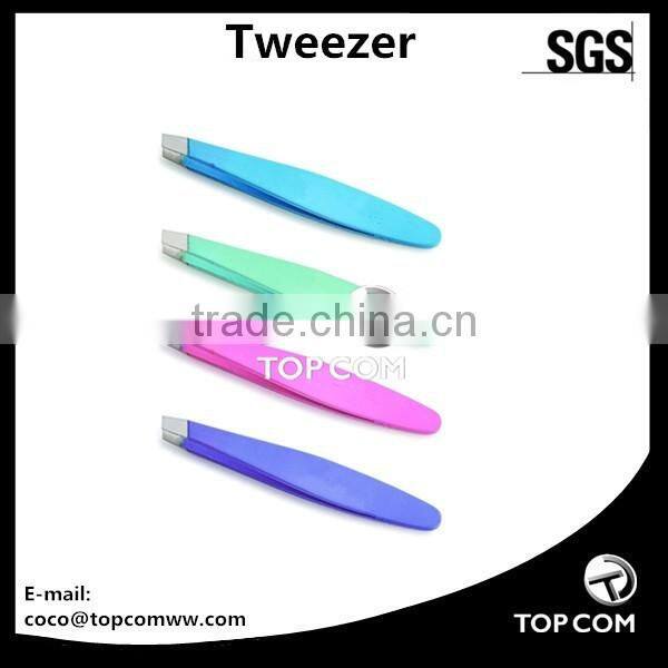 Stainless Steel Slant/Point/Flat Hair Removal EyebrowTweezer Makeup Tool
