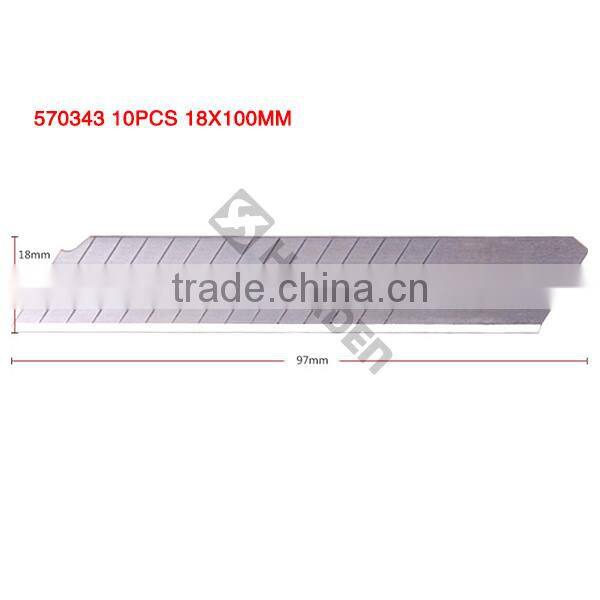Top Quality 18mm Wide SK-5 Steel 10pcs Inside Utility Knife Cutter Blade