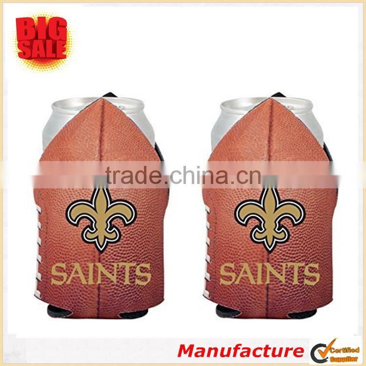 Unique Design Promotion Can Cooler New Vibe Stylish Neoprene Can Cooler NFL Team Logo Football Look Can Cooler Bag