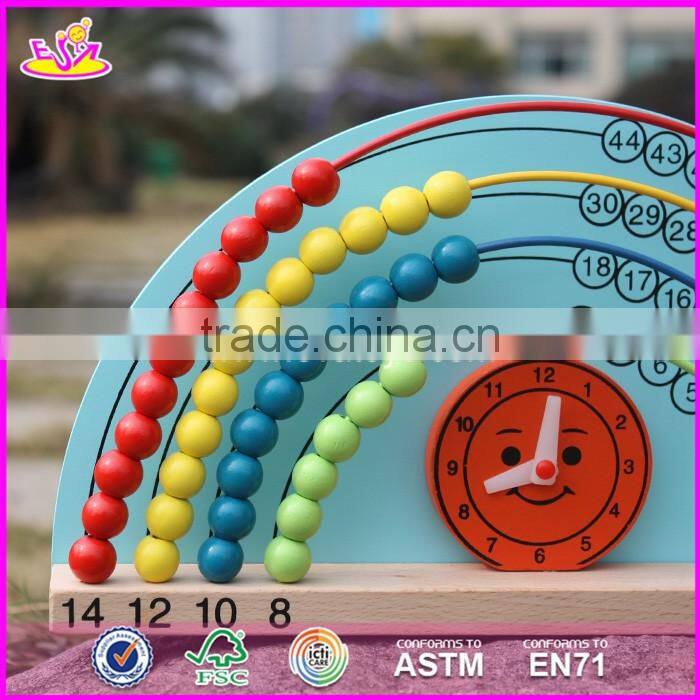 2017 New design 2 sided toddlers educational wooden math toys with drawing board W12A019