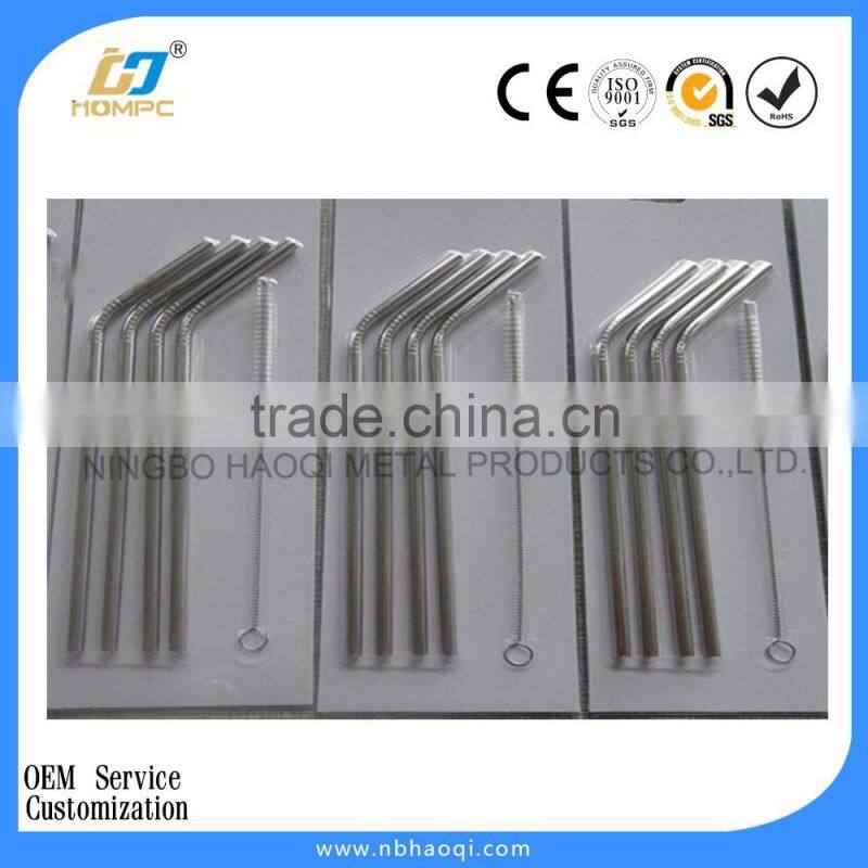 2015 new design stainless steel bar straight drinking straw