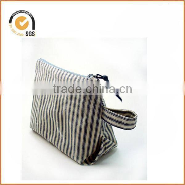 chiqun DONGGUAN new style dongguan factory striped cosmetic case canvas