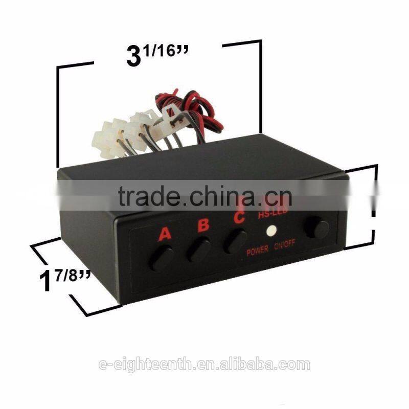 2016 new 12V 4x3 new Amber 12 LED Emergency Vehicle Strobe Flash Lights