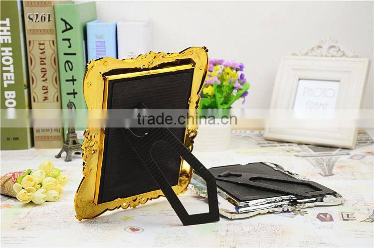 Classical Creative Photo Picture Frame Modern Design With Gold or Silver Plastic Photo Frame