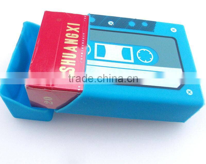 Unique Leather/Silicone DIY Cigarette Case Wallet(FDA, ROHS)