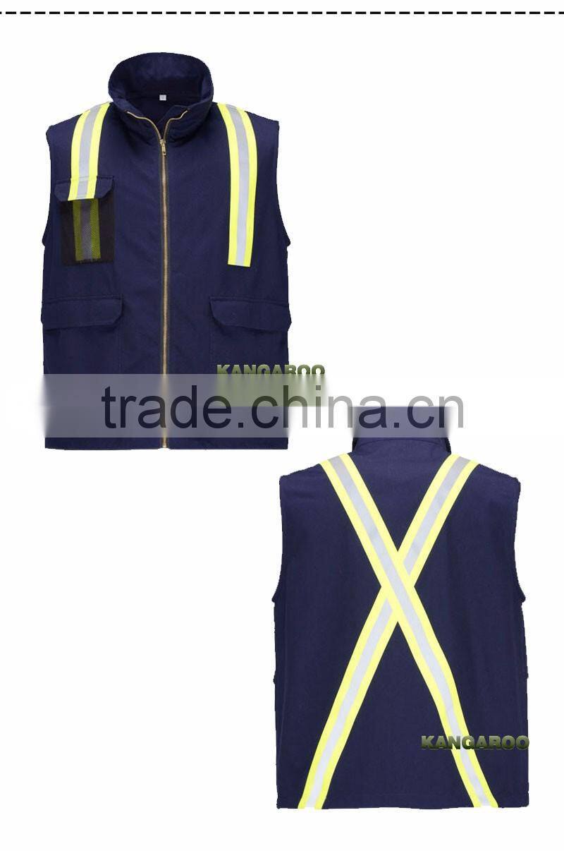 Safety vests high light reflective stripes for clothing