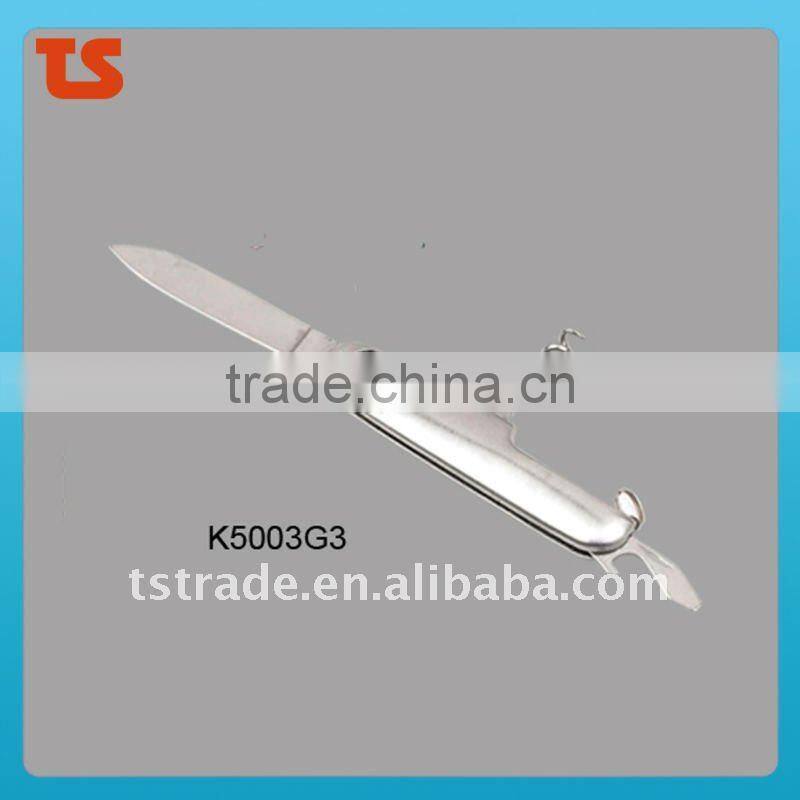 2014 New design multi function novelty pocket knife with LED light(K5005G2