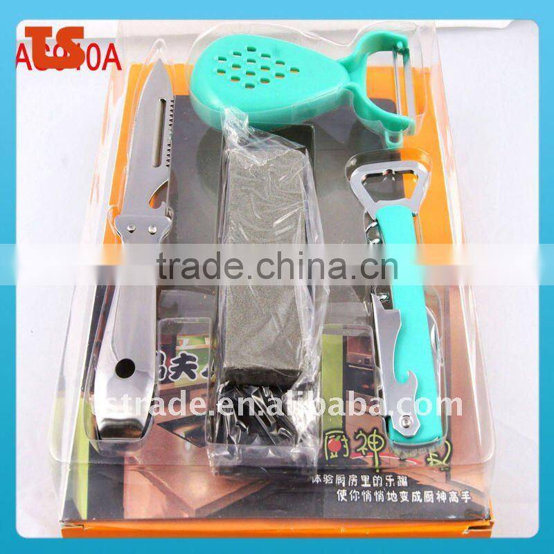 2014 Picnic multi outdoor tableware barbecue tool Set(AS910C)