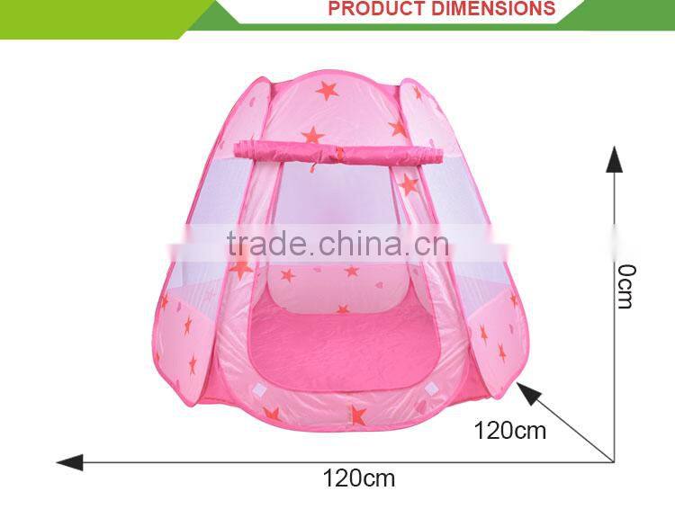 Hot selling cheap outdoor star pattem toys pop up children play tent