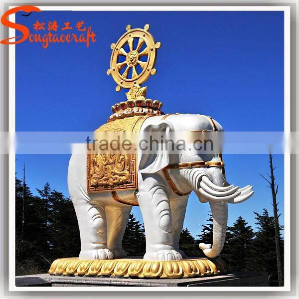 2016 China new design fiberglass statue animal elephant statue for sale