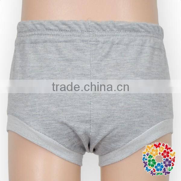 Cheap Gray Color Toddlers Bloomers Infant Plain Panties Bloomers Baby Cotton Bloomers Wholesale
