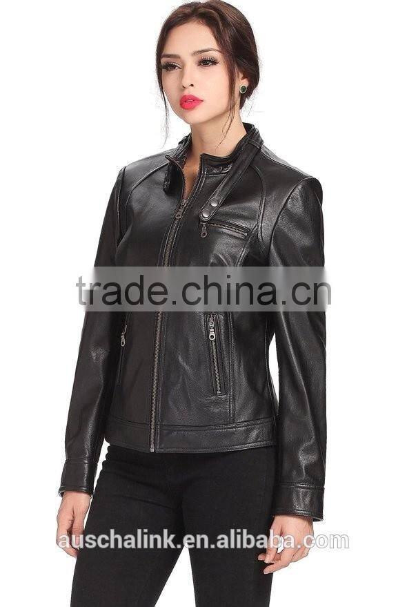 new arrival american style custom made cow leather jacket wholesale price