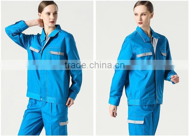 100% cotton or cotton poly blended OEM wholesale work uniform/housekeeping/factory worker for sale