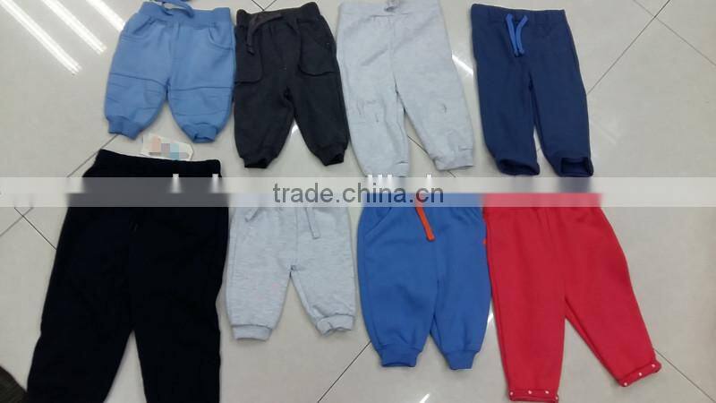 High quality garments kids fleece harem pants stock lots