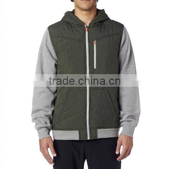 2016 new style heavy fleece nylon jacket hoodie men