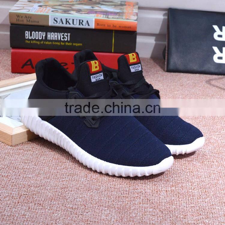 Hot sale breathable mesh upper shoes men casual sport