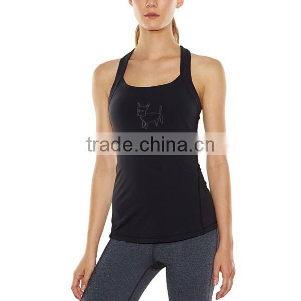 Latest fancy tops girls pictures of girls cotton tops gym singlet