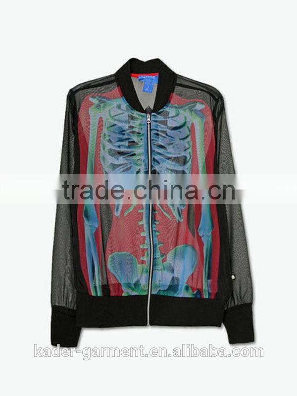 Hoodie Wear Skull Printed Sweatshirt Skeleton Sublimation Print Sweatshirt