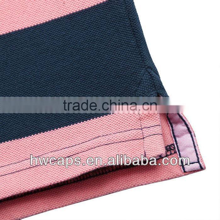 Zebra-stripe polo t shirt manufacturer