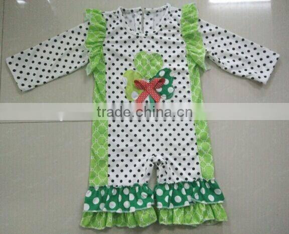 2016 Ruffles Baby Girls Jumpsuit Summer Polk Dots Halter Cotton Rompers Toddler Bodysuit For Kids