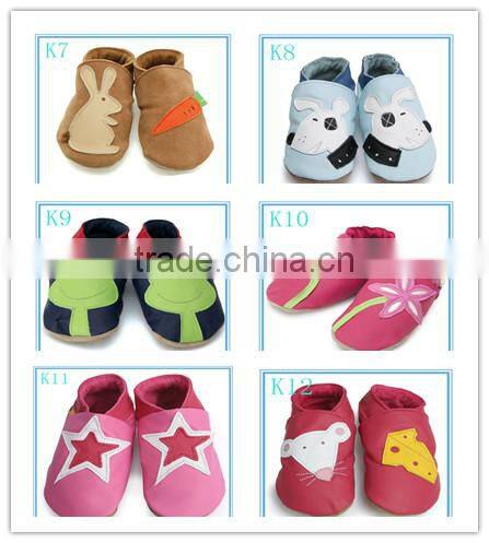 cute design for boy genuine leather soft sole kids shoes