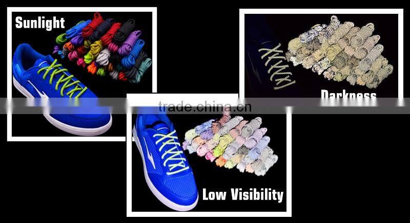 Round Tough Reinforced 3M Reflective Boot Lace Shoelaces Factory Product Professional Vintage Shoelaces Custom Manufactuer