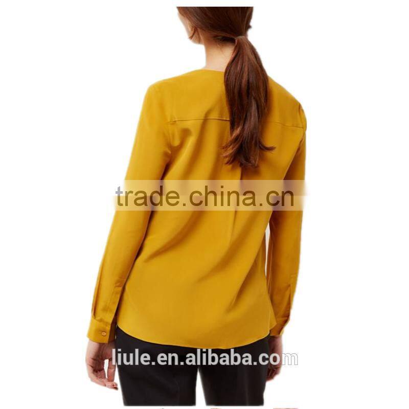 Latesed Women Chiffon Blouse Sexy Collar Blouse