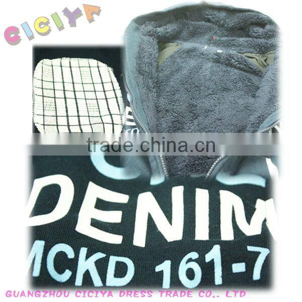 Boys winter knitting hoody jacket