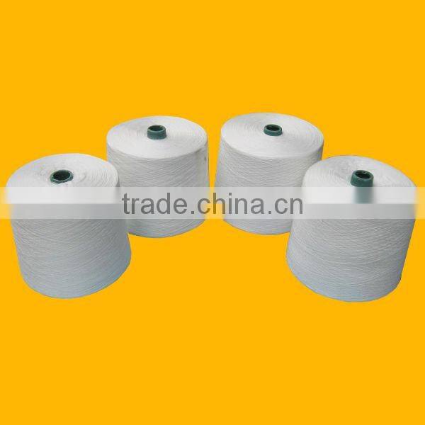 T12s/3 100% raw white polyester yarn