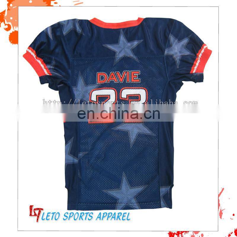 Wholesale customized design sublimation team american football jerseys/uniform