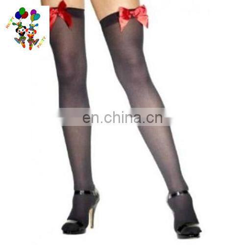 Fancy Dress Costume Accessory Hold Up Ladies Sexy Stockings with Bow HPC-1876
