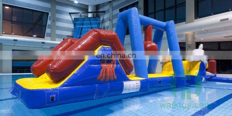 HI 2017 popular inflatable water park/dolphin water obstacle course toys