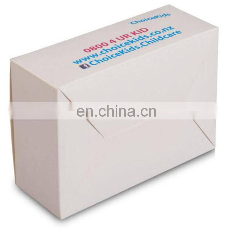 Recyclable folding carton boxes flat packing folding box for packing kids snacks paper box