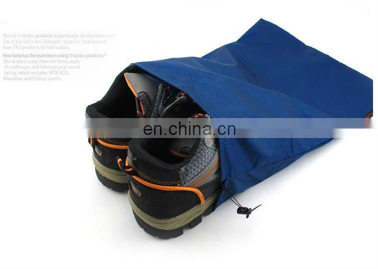 cheap shoe bags drawstring waterproof drawstring bag with woven label logo