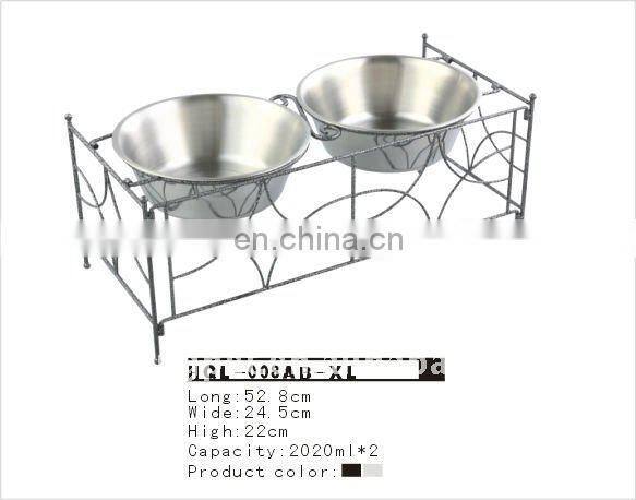 Stainless steel dog bowl