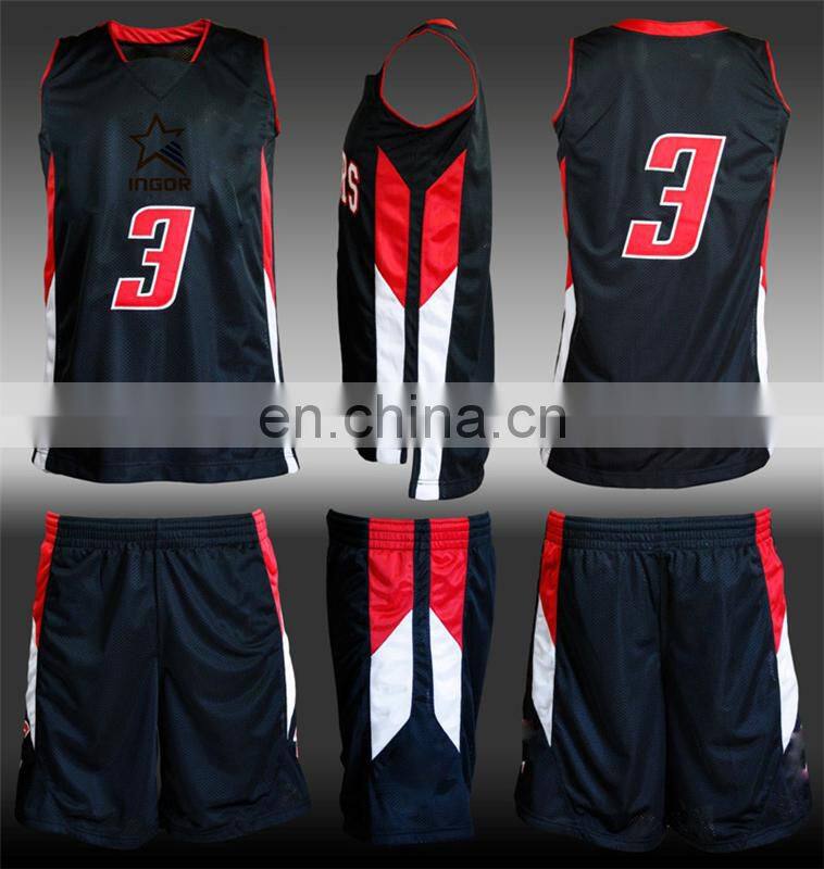 2016 new design basketball jersey uniform OEM service