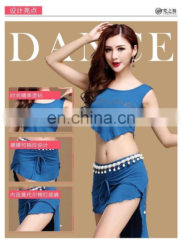 T-5126 New arrival fashion sexy sleeveless modal bellydance costumes
