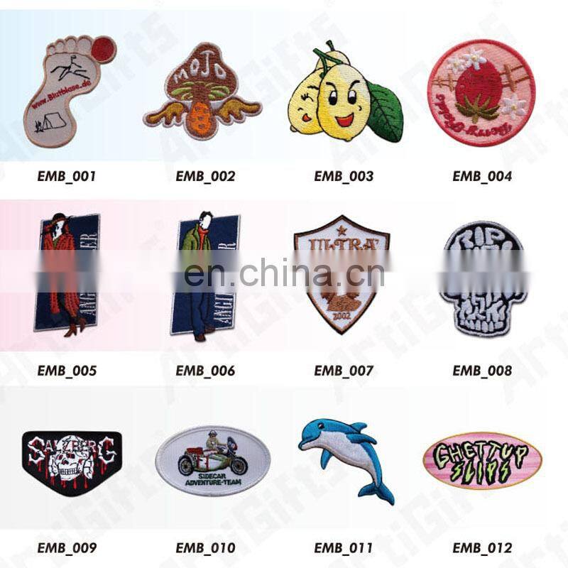 Wholesale cheap adhesive sticker woven patch