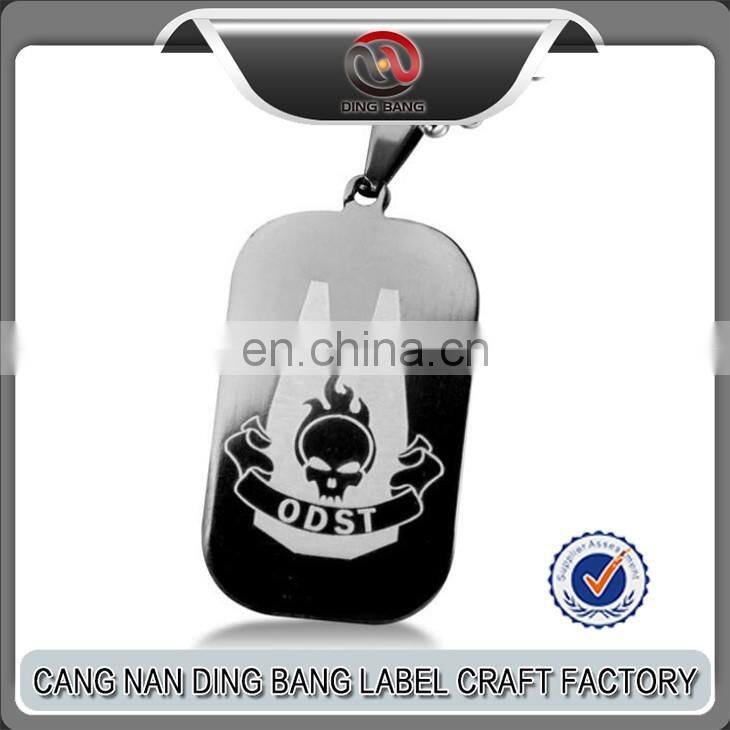 Custom Metal Logo Silver Various Designs Blank Pendant Pet Tags