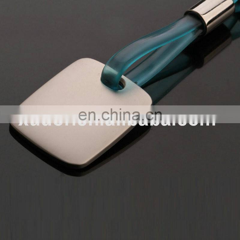 Wholesale cheap metal printed silicone rubber keychain lanyard for promotion