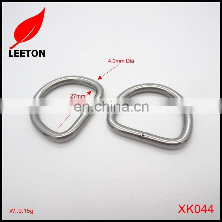 Factory supply Stainless steel welded D ring bag buckle