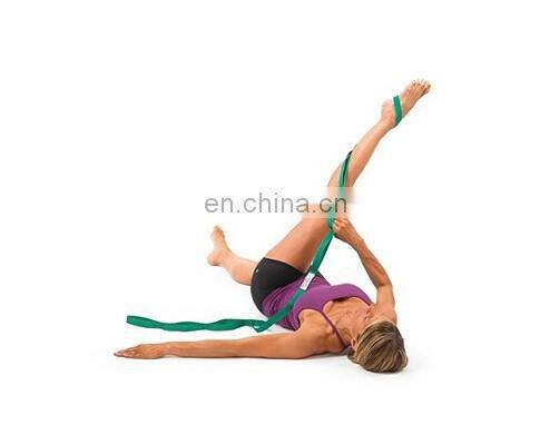 New Design custom print Polyester Cotton Stretching Yoga Strap